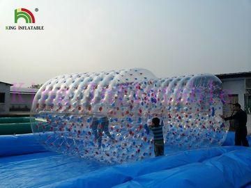 Custom Inflatable Fun Rolling Toy For Kids With Colorful Dots / Water Roller
