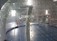 پاک کردن دو لایه PVC دو جداره حباب چادر 8M نمایشگاه قطر