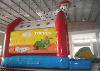 5 X 4 M کودکان خنده دار خنده دار Bounce House Inflatables با کارتون حیوانات