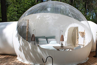 خانه چادر حباب پی وی سی با اتاق خواب در فضای باز هتل کمپینگ سفید نیمه شفاف محافظ حریم خصوصی اتاق چادرهای بادی