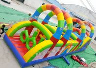 12 متر بازی رنگ آمیزی رنگین کمان چاپ شده بازی های پرنده ای قابل حمل دوره های آموزشی PVC
