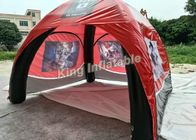 قرمز PVC تارپولین رویداد تورم تخت Igloo برای نمایشگاه، Marquee بادی