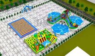 آبی و گرمایش سبز مهر و موم تورم شناور پارک آب برای کودکان