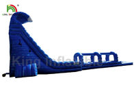 آبی تک لاین در فضای باز آبریزش آب اسلاید برای بزرگسالان سفارشی 15 * 5m EN71
