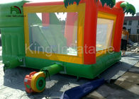 Rainforest theme 0.55mm pvc خنده دار پرش قلعه بادی برای کودکان / بزرگسالان