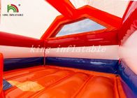 تابلوی نارنجی Bouncee House Combo Slide Lightground تلوزیون حیاط خلوت PVC
