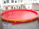 Red PVC Round Inflatable Swimming Pool / Portable Water Pools for Adults and children