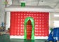 Red Inflatable Christmas House For Festival Decoration One Year Warranty