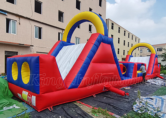 کرایه بازی ورزشی مسابقه مسابقه ای در فضای باز 18 متری زمین های موانع بزرگ بادی برای بزرگسالان