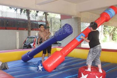 بازی های ورزشی بادی گلادیاتور قرمز و آبی ژوست برای کودکان و بزرگسالان