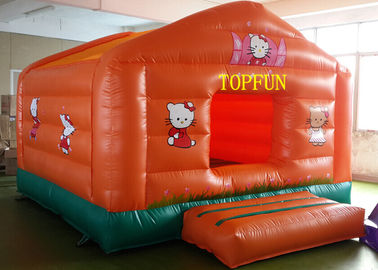 دوخت دوختن پرده تزئینی PVC پلاستیکی پرش بادی Hello Kitty Bounce House