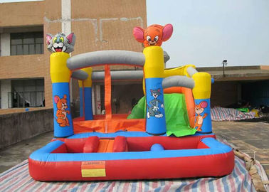 مجتمع پرورش مجسمه کوچک پرچم پرش بادی 5 X 5 M OEM