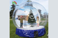کریسمس غول پیکر بادی Snow Globe 10 Ft HOutdoor تجاری گلوله برفی بادی شفاف دکوراسیون کریسمس