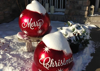 کریسمس مبارک بادکنک زیورآلات تزئین حیاط توپ های بادی پی وی سی در فضای باز