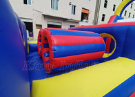 Outdoor Race Sport Game 18m Large Inflatable Obstacle Courses For Adults Rental