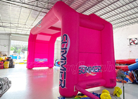 Inflatable Arches Pink Bicycle Race بازی ورزشی بادی Start Finish Line Arch