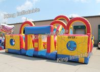 بازی های ورزشی Inflatable 14 * 10 میلیمتری رنگارنگ با اسلاید و کوهنوردی برای پارک