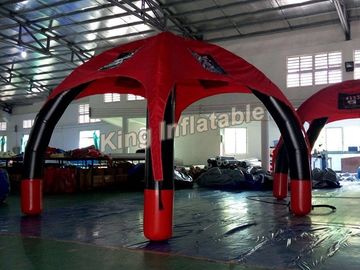 آگهی قرمز آگهی های تبلیغاتی در فضای باز با چادر عنکبوت بادی 0.65mm PVC