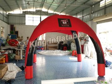 آگهی قرمز آگهی های تبلیغاتی در فضای باز با چادر عنکبوت بادی 0.65mm PVC
