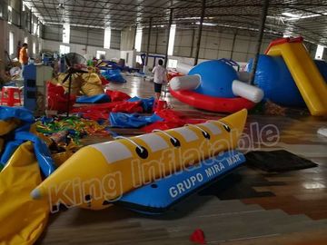 آبی و زرد بادی ماهیگیری قایق ماهیگیری / بادی موز بادی 4 صندلی