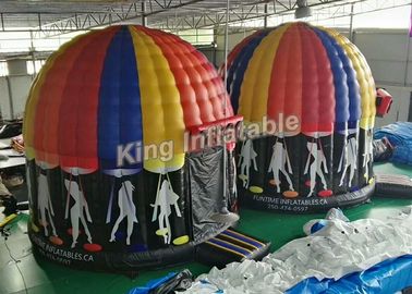 سفارشی چادر دیسکو بادی رنگارنگ با اندازه نقاشی کامل، قطر 6m