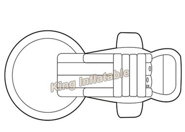 اندازه کوچک سینه بند پلاستیکی پلاستیکی بادی برای کودکان با اندازه 4.5mx 2.4m