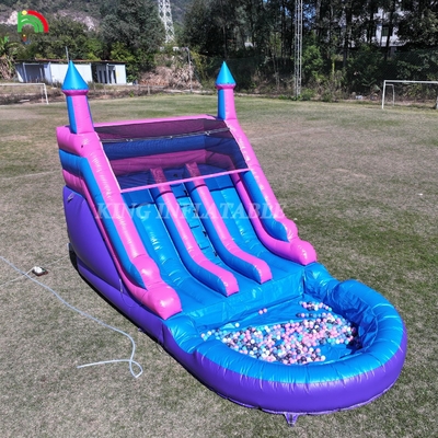 تجارتي 100٪ PVC دو خط آب پرتاب آب در خارج از خانه خیس خیس آب بزرگ با استخر آب