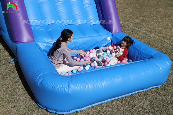 در فضای باز تجاری بادکنک کمبو Bounce House Kids Party قلعه پرتابی با گلوله اسلایدی Pit Climbing Obstacle Blower