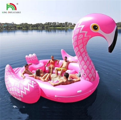 6 نفره طاووس بادکنک آب کوه دریاچه دریاچه استخر شناور آب اسباب بازی غول تک شاخ فلامینگو تخت شناور بادکنک برای حزب آب