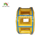 PVC مستحکم زرد 3M Dia با توربین بادی غلتک / سفارشی اسباب بازی برای پارک آب