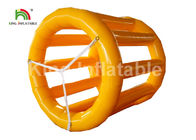 PVC مستحکم زرد 3M Dia با توربین بادی غلتک / سفارشی اسباب بازی برای پارک آب
