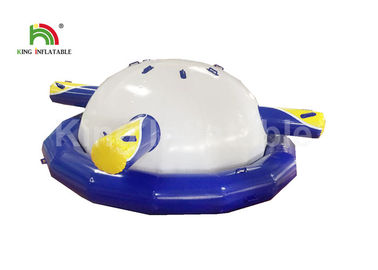 0.9mm pvc تسمه یا طناب Inflatable UFO بالا رفتن آب قایق اسباب بازی گرما مهر و موم شده SGS EN71