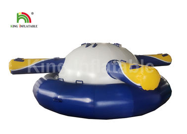 0.9mm pvc تسمه یا طناب Inflatable UFO بالا رفتن آب قایق اسباب بازی گرما مهر و موم شده SGS EN71