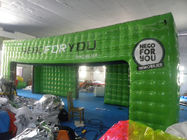 چادر رویداد Inflatable سبز با 0.6mm - 0.9mm تیر کتانی PVC، ضد آب و مقاوم در برابر آتش