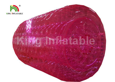2.4 میلی متر قطر بزرگسالان صورتی آب بادی Zorb غلتک PVC آب اسباب بازی برای تفریح