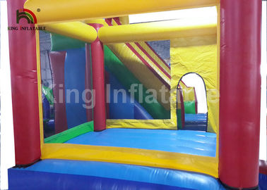 0.55mm PVC Interualin 4 in 1 Combo با پرتاب بادی با اسلاید برای کودکان و نوجوانان