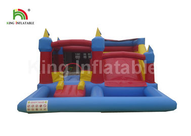 Fire - Retardant Toddler Outdoor Outdoor Inflatable Bouncers با استخر اسلاید / آب