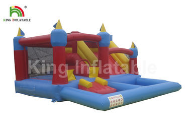 Fire - Retardant Toddler Outdoor Outdoor Inflatable Bouncers با استخر اسلاید / آب