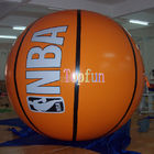 زمین بازی Inflatable Advertising Balloons شکل بسکتبال با چاپ دیجیتال
