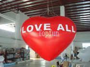 0.2mm PVC Helium بالن های تبلیغاتی بادکنکی برای مراسم عروسی / شکل قلب قرمز