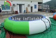 5m D سبز / سفید بامبو پلاستیکی PVC اسباب بازی آب بادی برای بزرگسالان