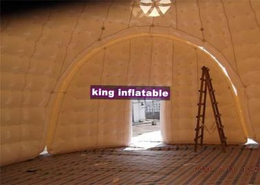 چادر بادی Inflatable / چادر سفید گنبد کوتاه مدت پروژه نمایش رویدادها
