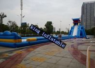 غواص اژدها Inflatable Water Slide اسلاید ساحل با استخر برای کودکان و بزرگسالان