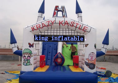 پارک بادی پارک اسلاید تندرستی Castle White Children Kids Bouncy House Slide