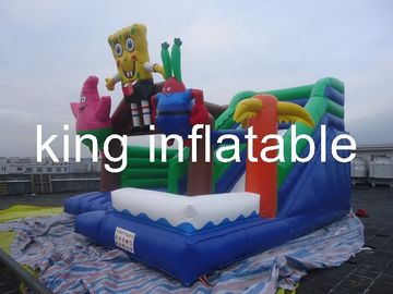 Spong Bob Inflatable پریدن قلعه تجاری Bouncers بادی با کارتون
