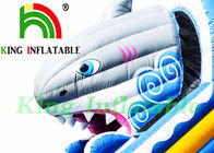 یک لانه 0.55mm پرده PVC پرده بادی Slide Dry / CE Shark Inflatable Slide