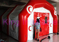 قرمز / سفید سفارشی پلاستیکی Inflatable چادر CE پنوماتیک برای رویدادهای در فضای باز / داخل