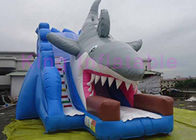 EN14960 Slide Dry Inflatable برای کودکان و نوجوانان، آبی Double Stitch Inflatable Slark Slider