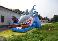 EN14960 Slide Dry Inflatable برای کودکان و نوجوانان، آبی Double Stitch Inflatable Slark Slider