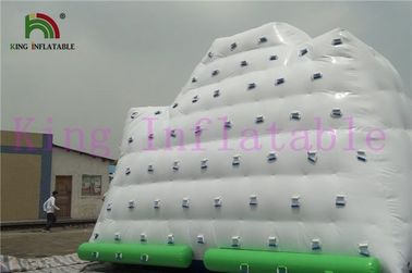0.9mm PVC تارپولین سفید / سبز Inflatable آب اسباب بازی غارنوردی یخچال برای پارک آب